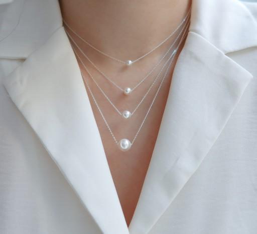 925실버 스와로브스키 진주목걸이