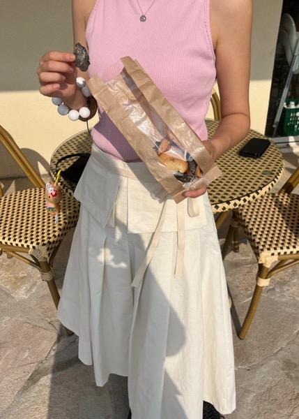 Biscuit Pleats Skirt