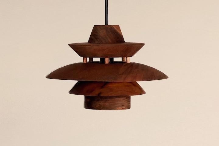 Jace Light - 리안 티크 우드 조명 포인트 등