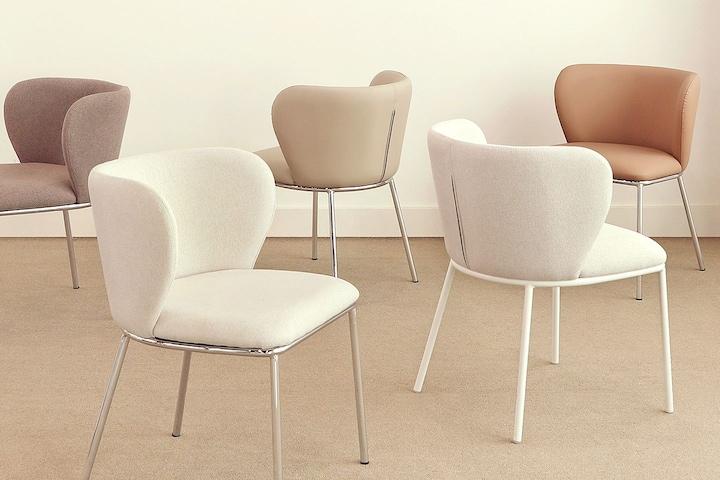 제나 식탁 의자 DAVIS 기능성 패브릭 & pu 가죽 카페의자 인테리어