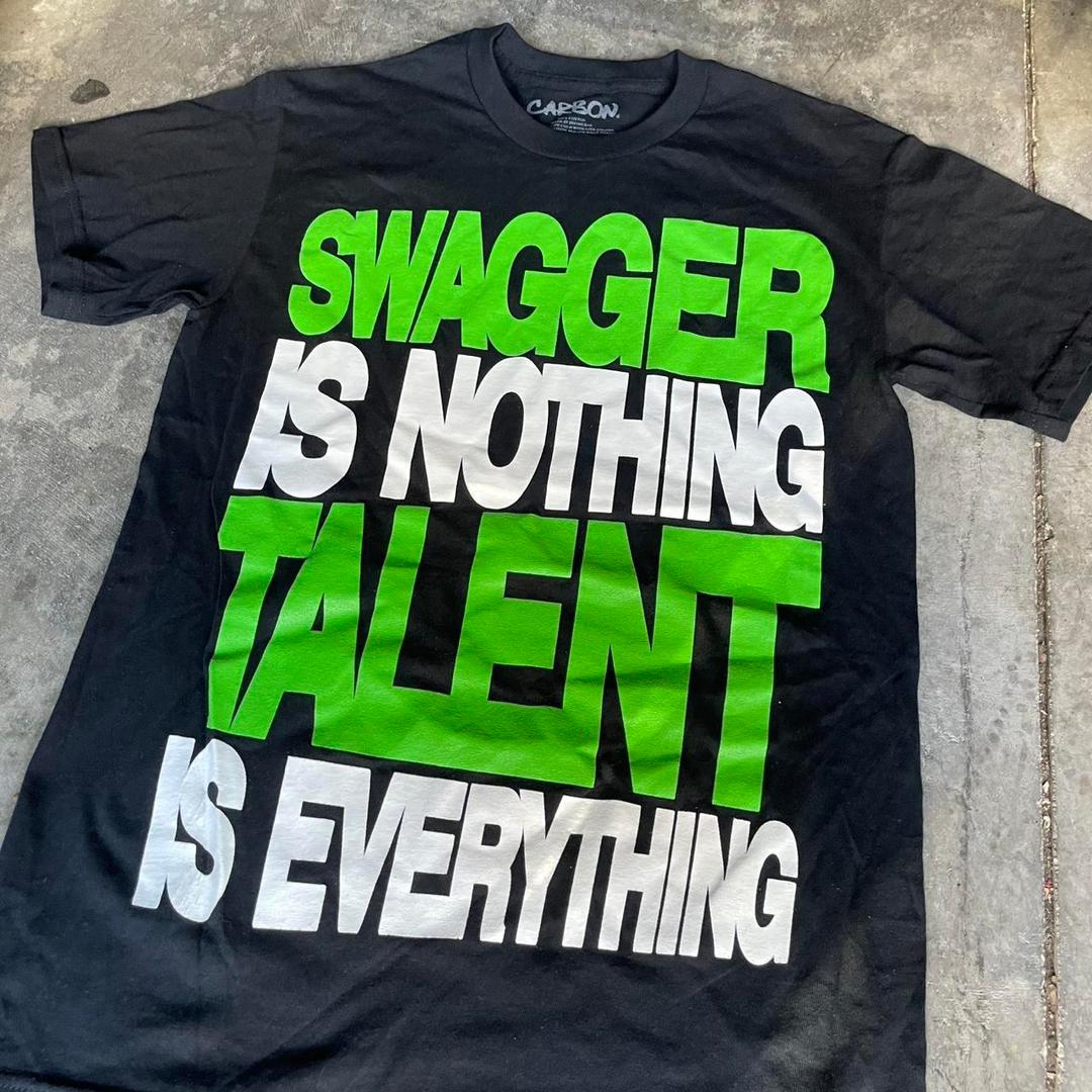 ✯ scene kid swag tee ✯ swagger is nothing talent...