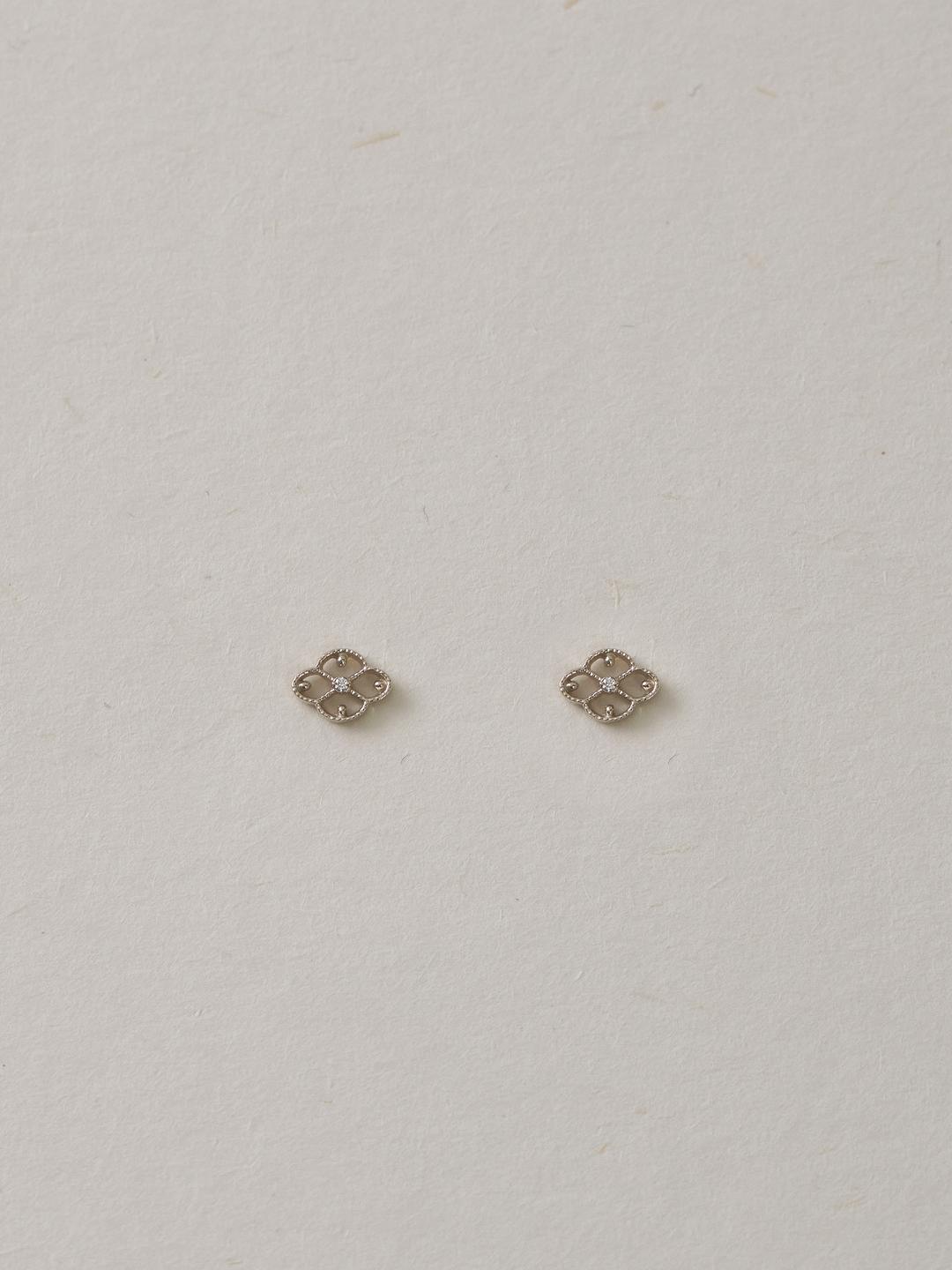 clover filigree ornament studs.