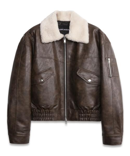 시어링 카라 CWU 자켓 BROWN