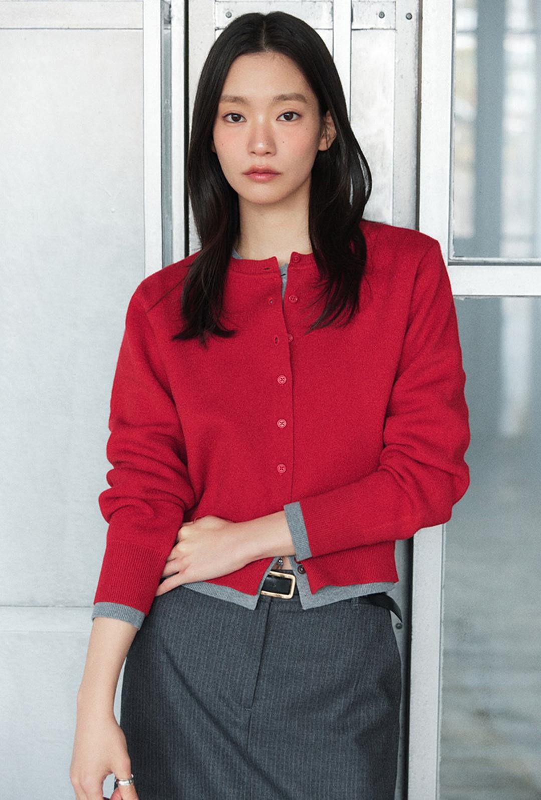 [에센셜] 라운드넥 가디건_MIWCKG310T