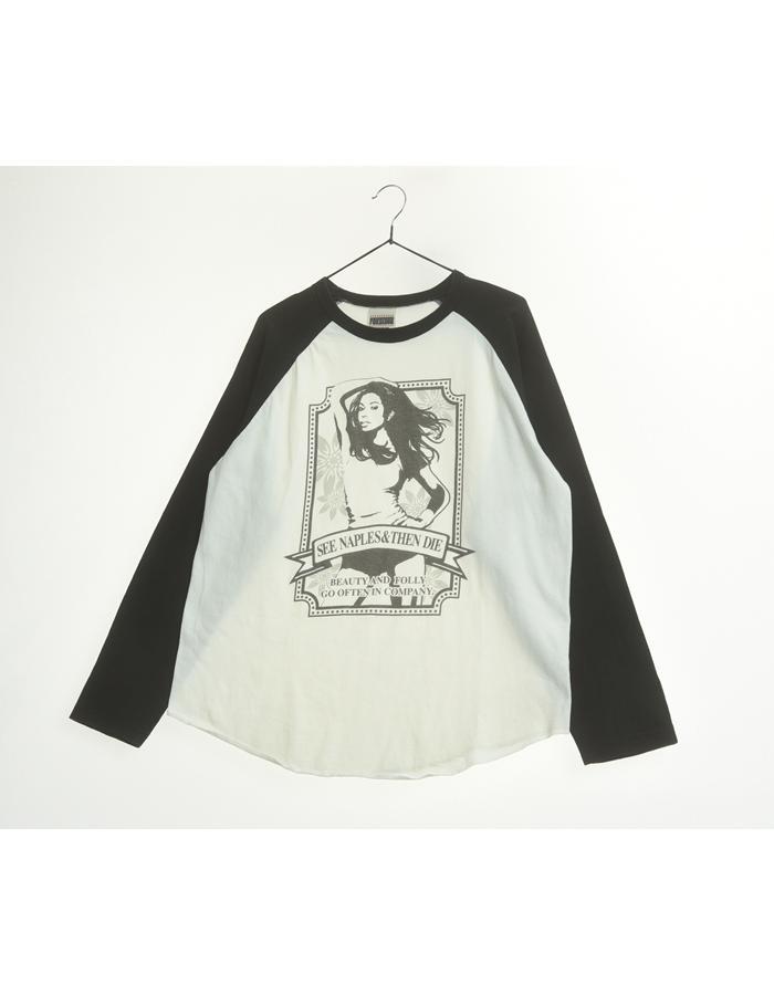 FOXGLOVE 코튼 래글런 티셔츠 / UNISEX L