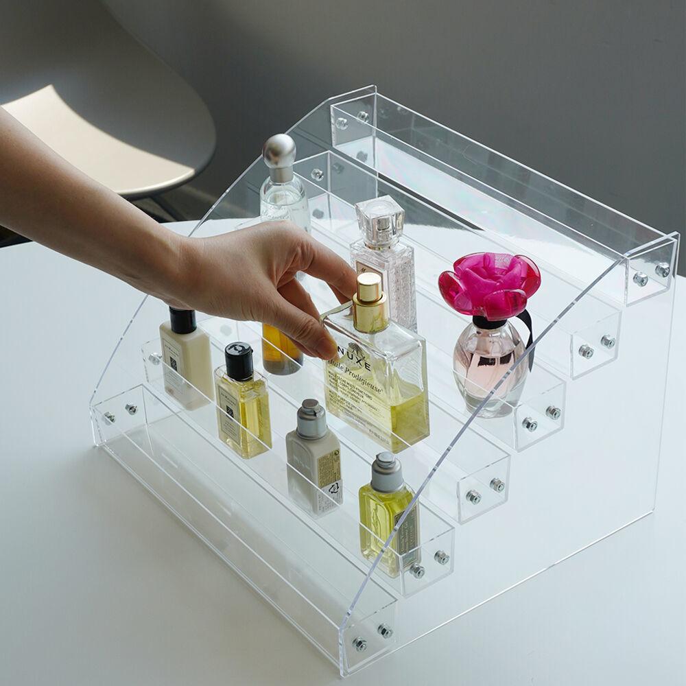 아크릴 진열대 [2종 계단식진열 화장품 향수 매니큐어 엽서 매장 디스플레이 정리함]