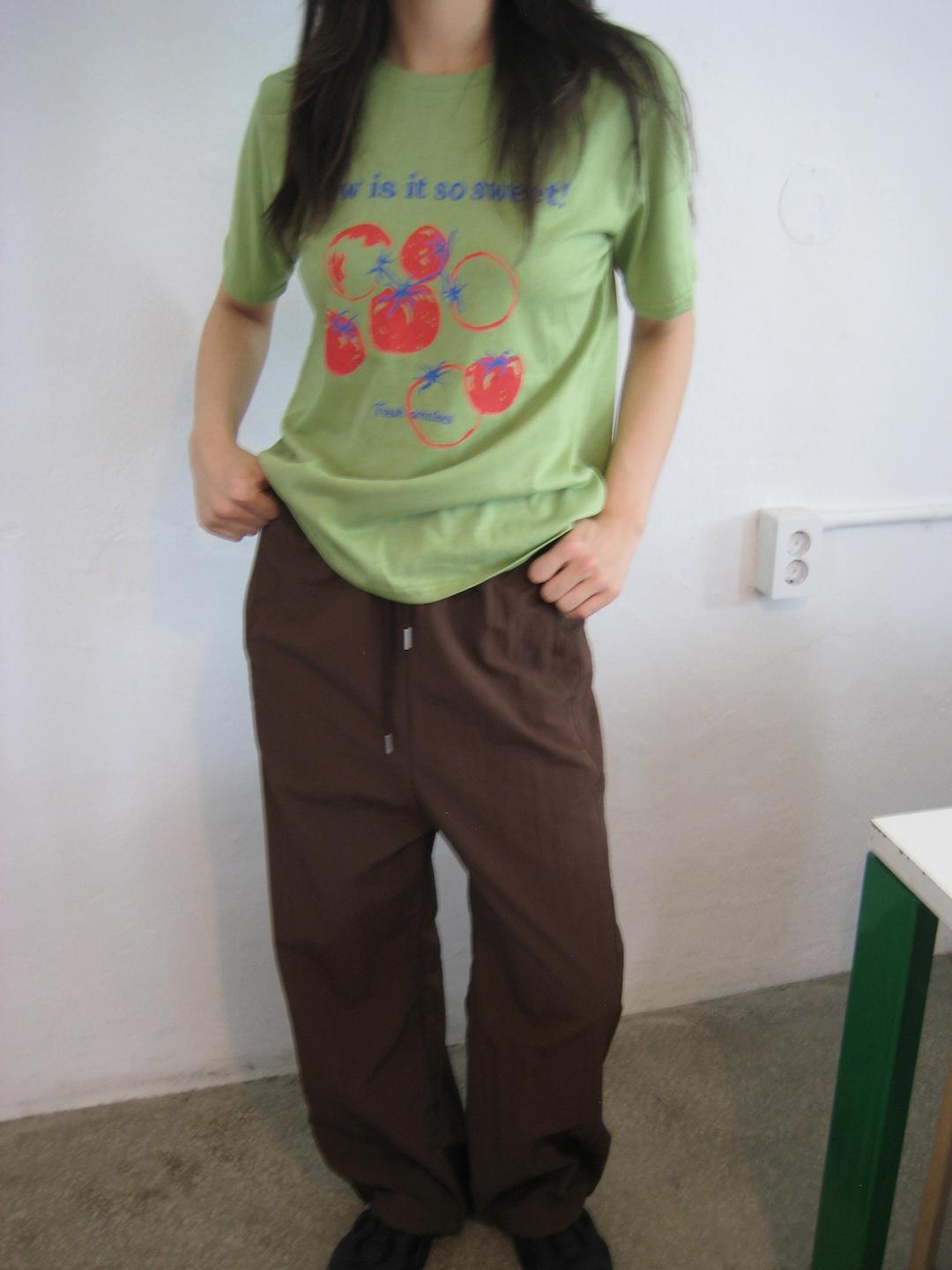 nylon jogger pants, 2colors