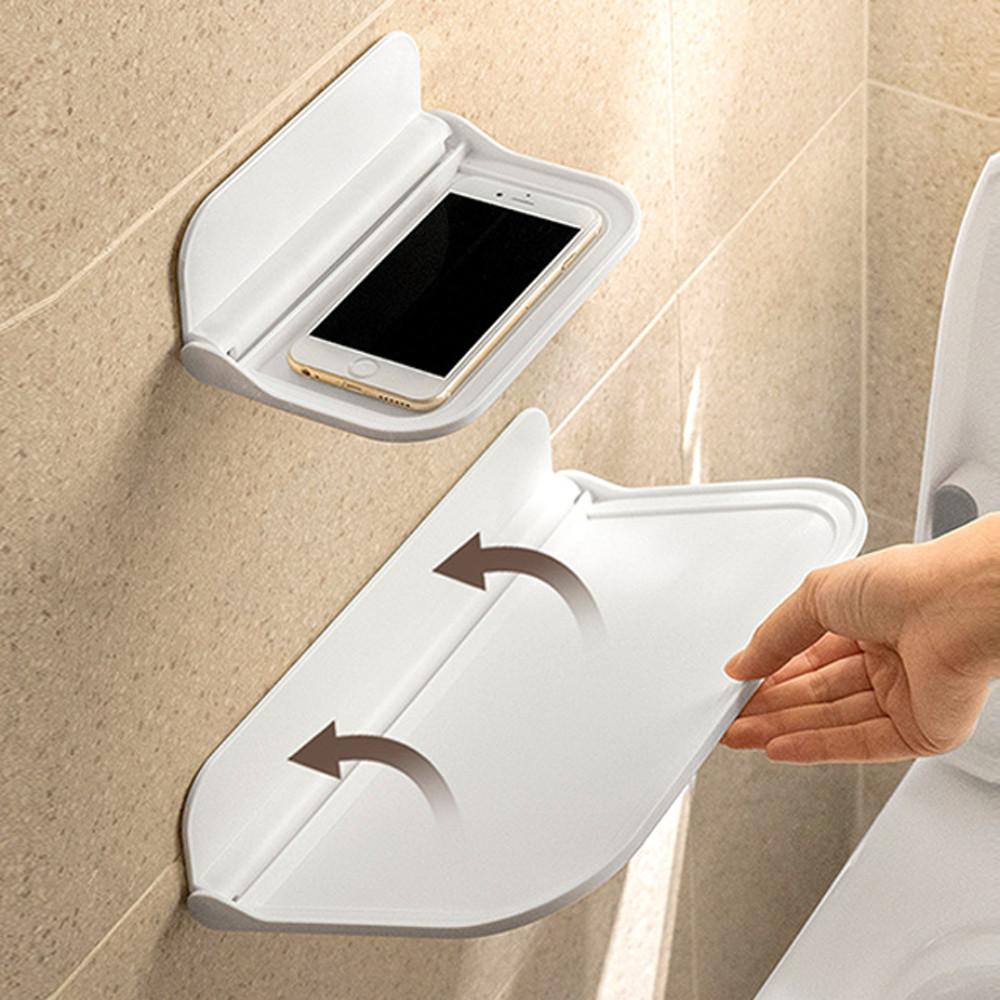 방구석닷컴 욕실 접이식선반 중-무타공 화장실 정리 수납