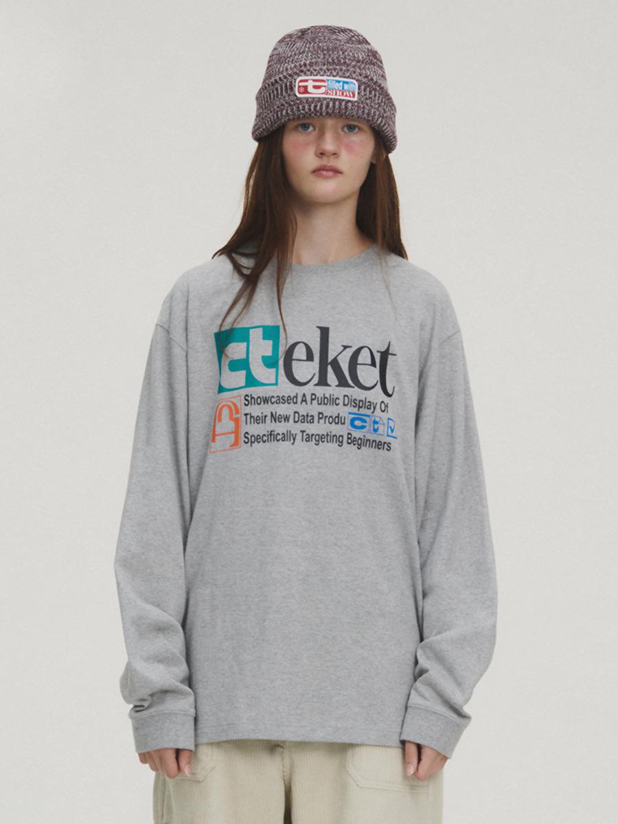 Plan L/S Tee Melange Gray