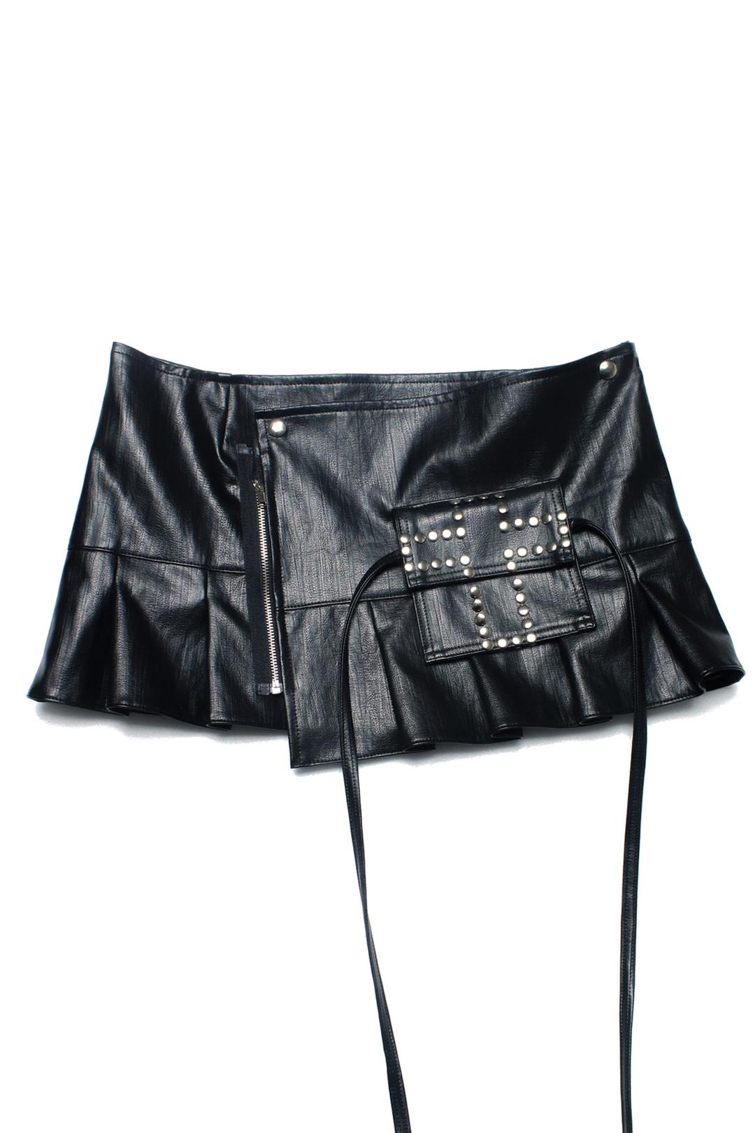 Pleated Wrap Skirt 001