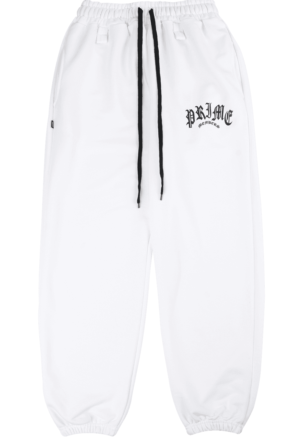 Prime Logo Wide Joggers White