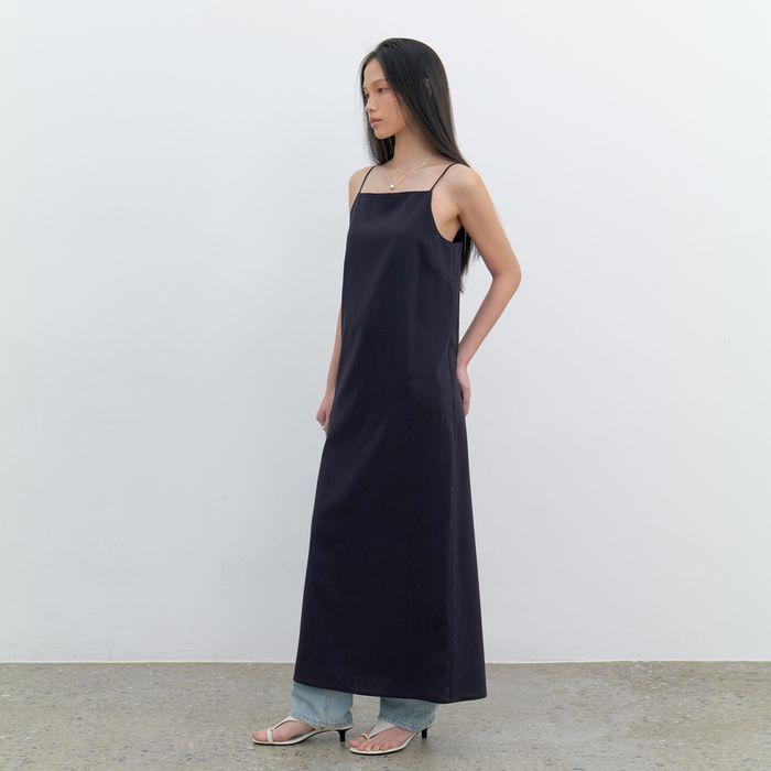 [1차 리오더] Square maxi camisole dress_2colors