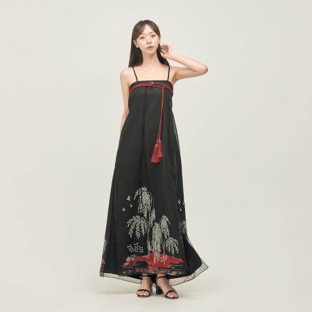리슬 고려 나전향상 랩 원피스 개량 퓨전 여행 여자 여름 생활한복