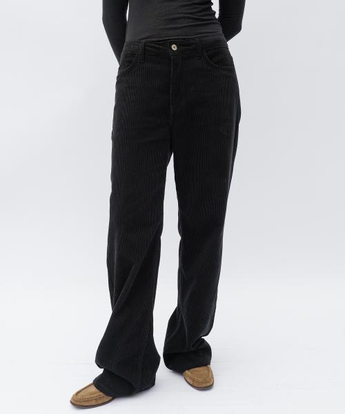 Relaxed Corduroy Pants - Noir Black