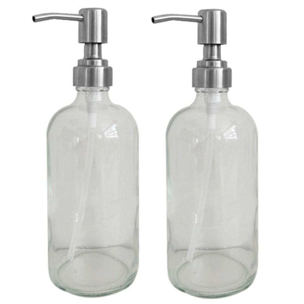 뉴앤룩 유리 디스펜서 500ml 2개입 - 욕실 디스펜서 | 쿠팡