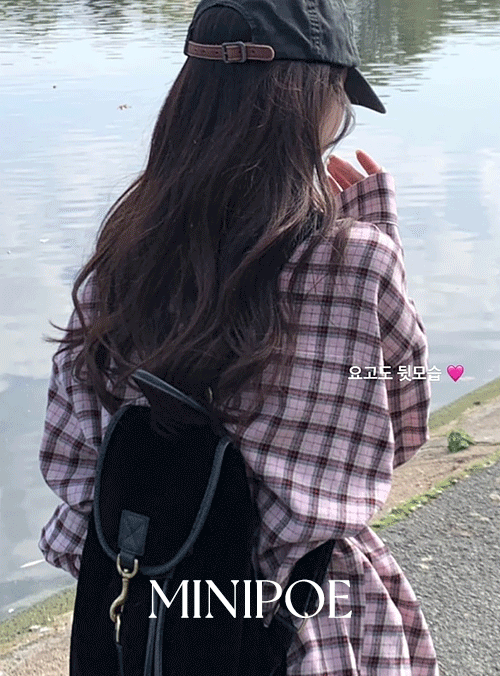 [restock][MADE] 딸기 프라푸치노 체크 셔츠 (1color)