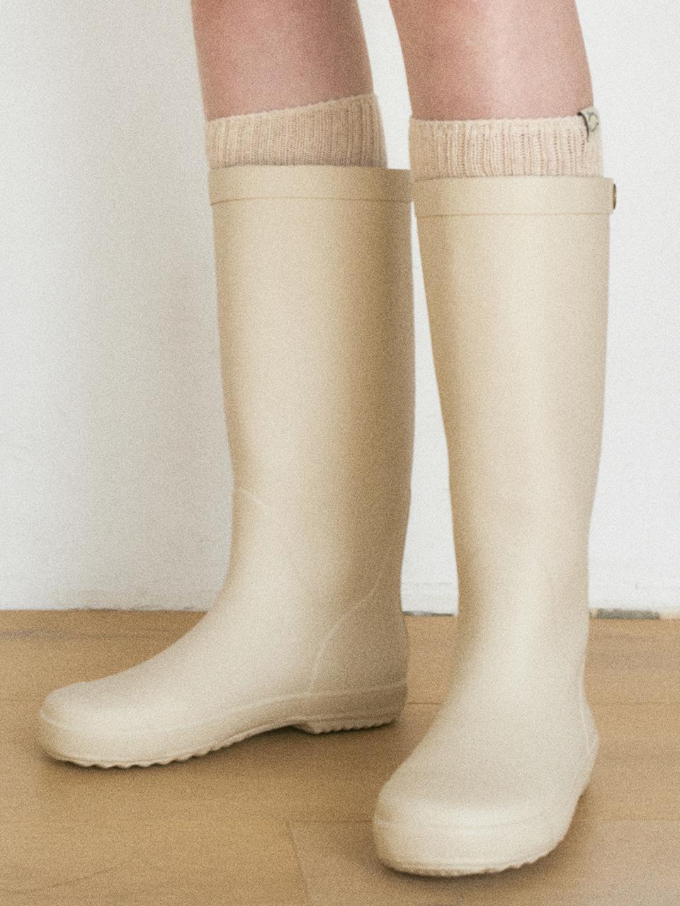 BSM RAIN BOOTS LONG - SAND BEIGE