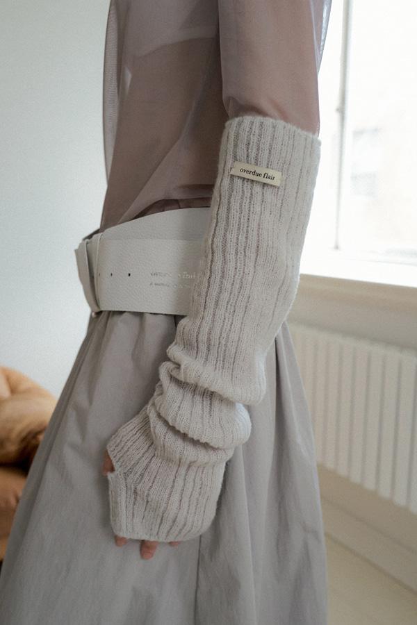 MOHAIR LEG AND ARM WARMERS_ASH GRAY