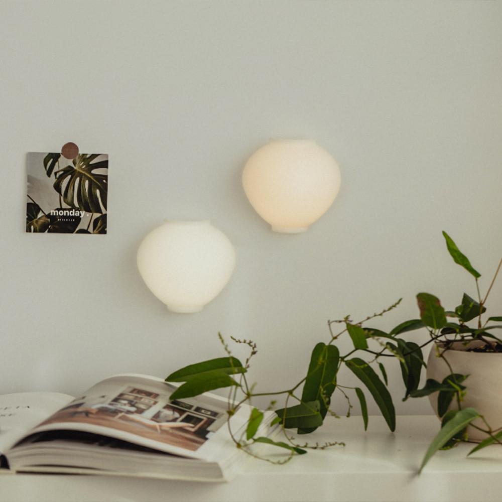 달항아리 미니 마그넷 조명 벽 램프