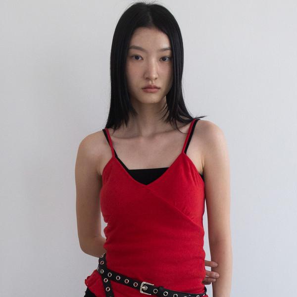 Punching Frill Sleeveless (Red)