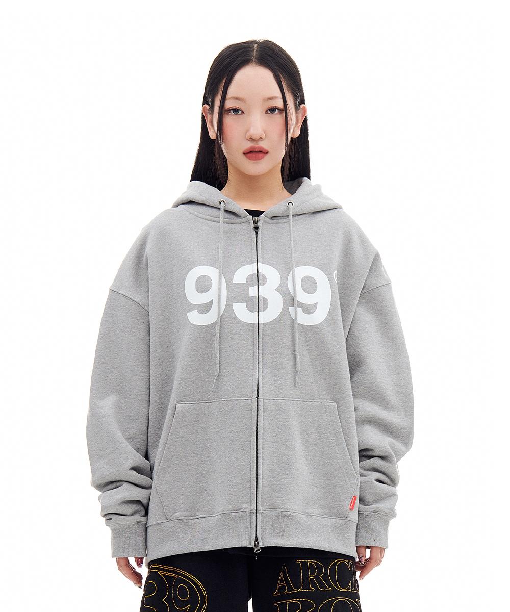 [03/03 예약발송] 939 LOGO HOOD ZIP-UP (GRAY)