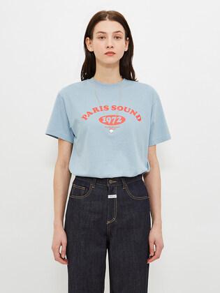 MARITHE SOUND TEE mint blue