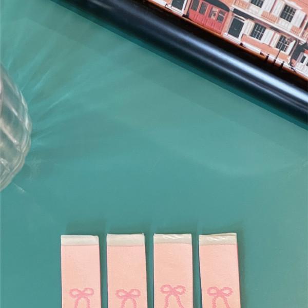 Petit Ribbon Label - Barbie Pink (4ea)🎀