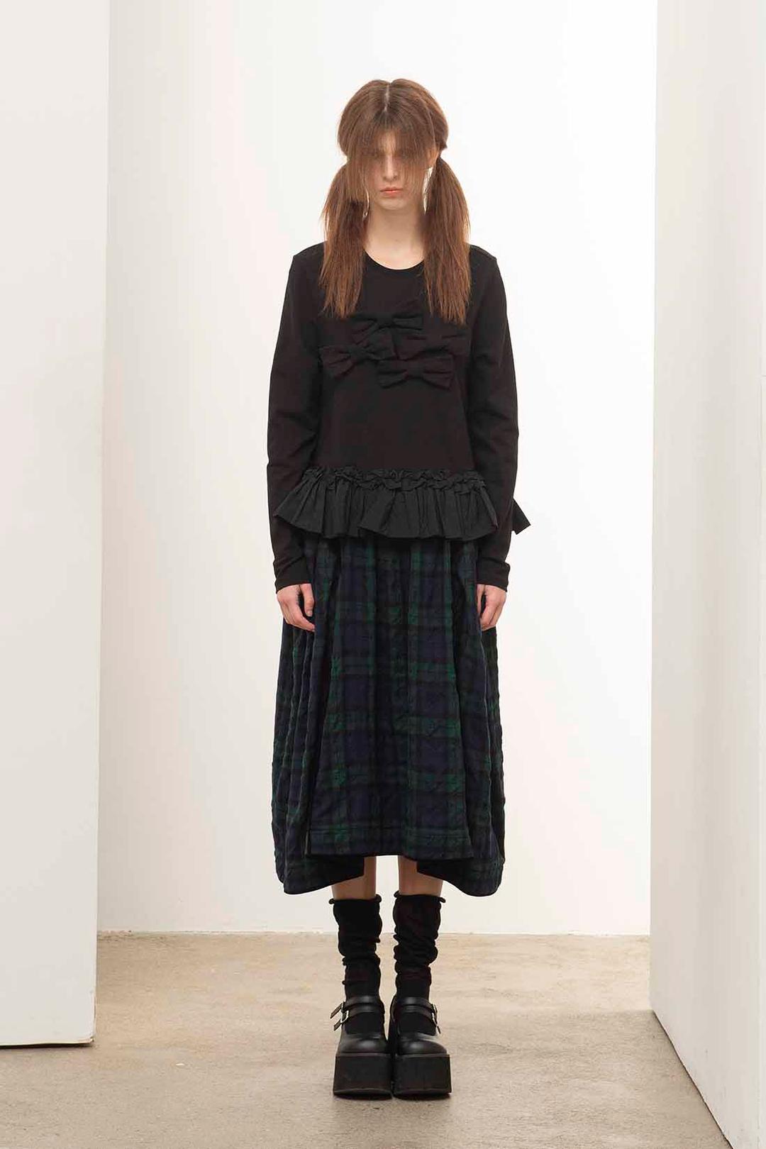 [RE-EDITION] 리본 디테일 프릴 티셔츠