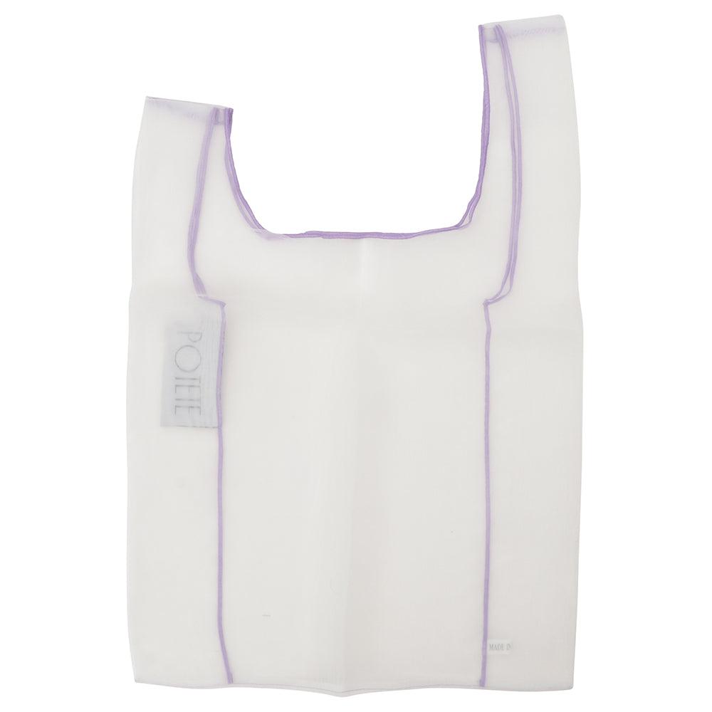organdy shopping bag sheer white - sheer white