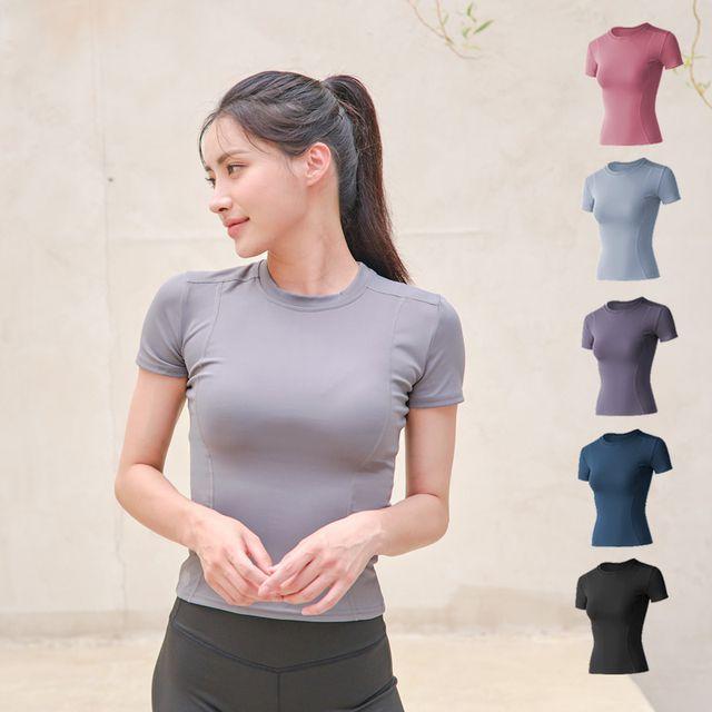 [당일발송] SABU 요가 필라테스 상의 반팔 티셔츠 운동복