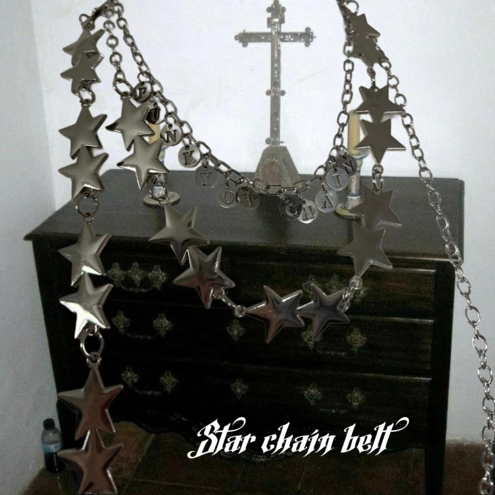 [펑키오브체인]y2k star belt