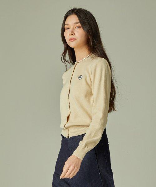 AGP 오가닉 크롭 가디건(W) 라이트 베이지