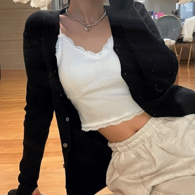 lace bra top sleeveless