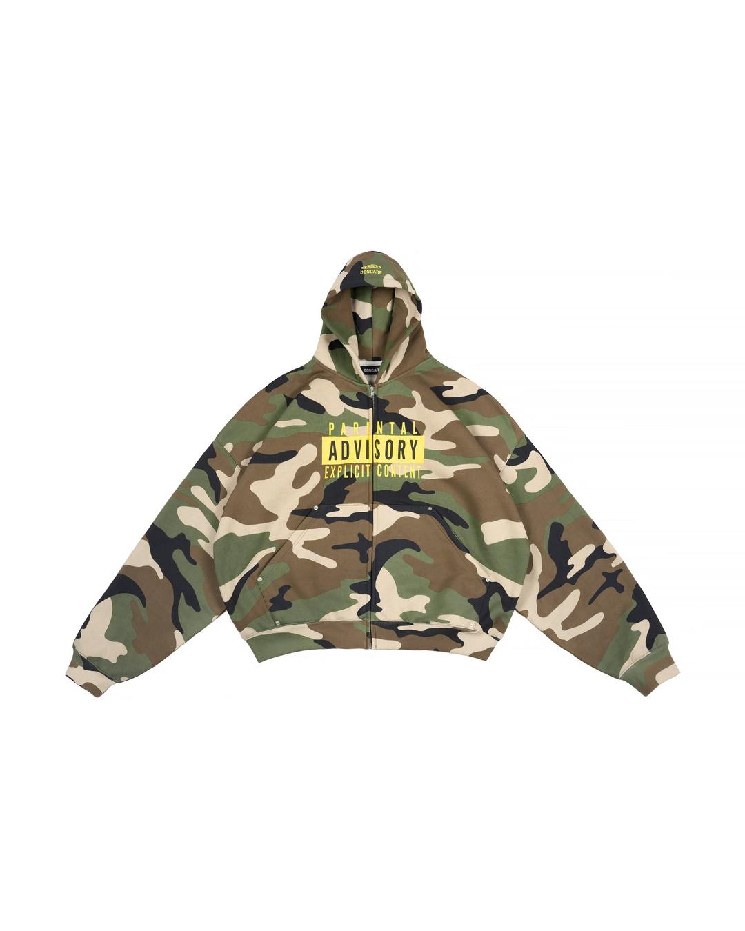 CAMO ZIP-UP HOODIE