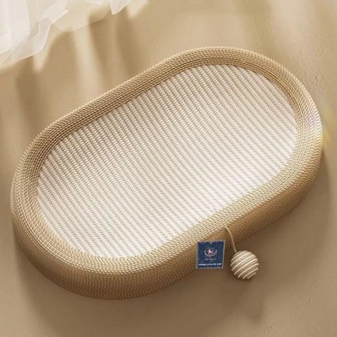 딩동펫 고양이 사이잘 스크래쳐 눕눕 캣닢침대, 화이트, 57 x 37 x ..., 1개 - 스크래쳐 | 쿠팡