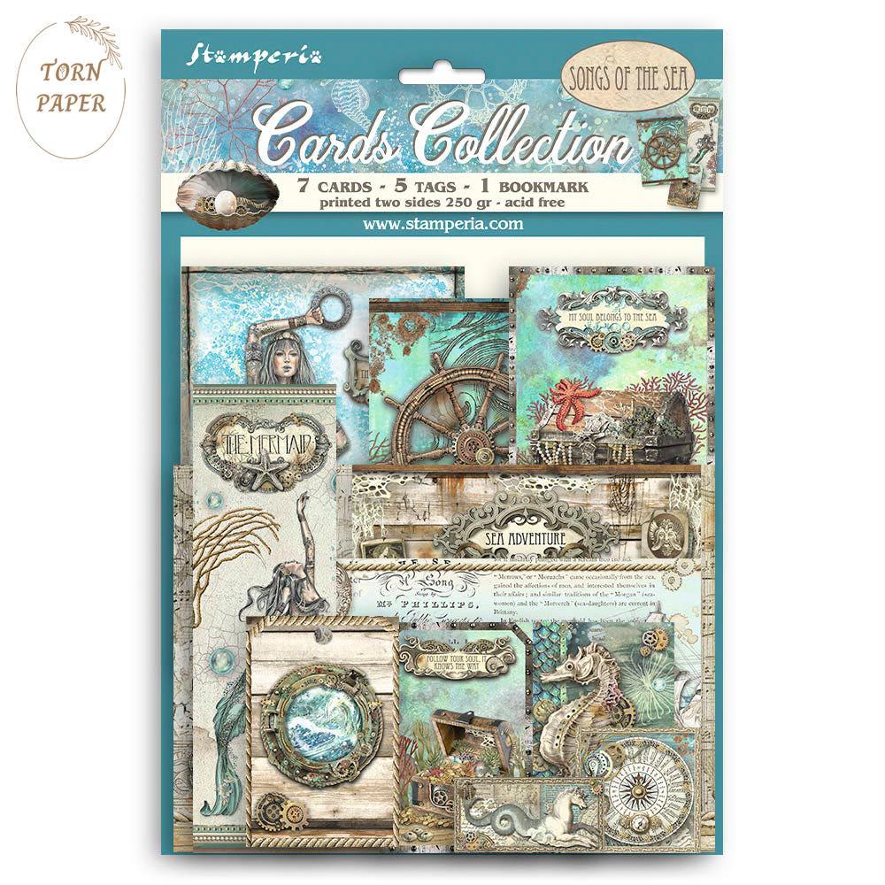 Stamperia 스탬페리아 Songs of the Sea Cards Collection STA 290