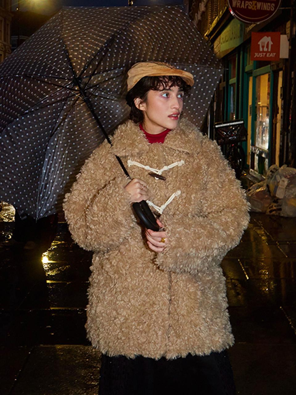 Golden Hunter Fur Coat_beige