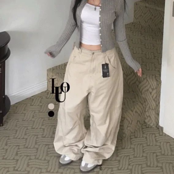 [핏,컬러보장/밑단스트링] 휘뚤마뚤 데일리 롱 와이드 포켓 포인트 팬츠