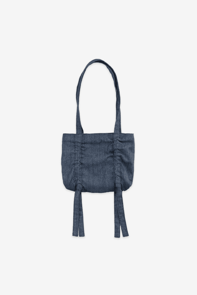 Shirring mini bag - Denim