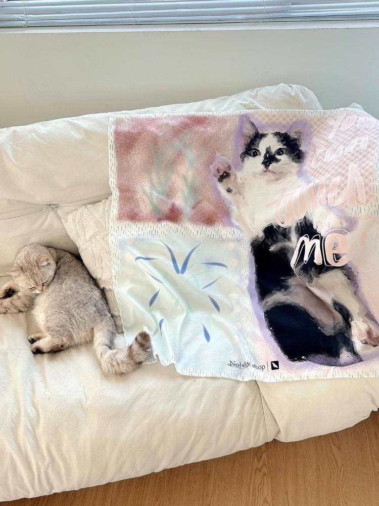 NO!WHY SHOP 고양이 패브릭 포스터