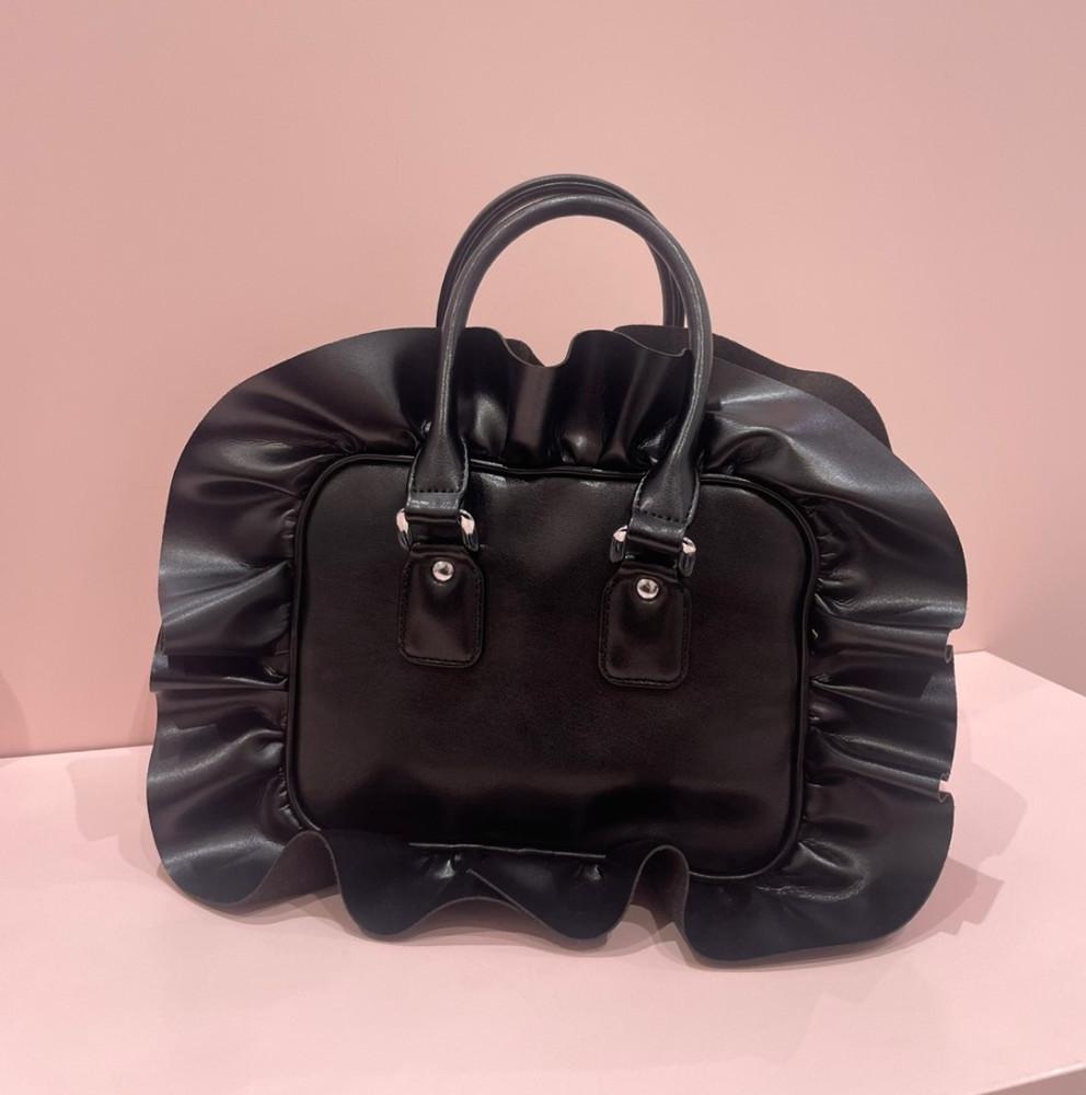 [즉시발송]꼼데가르송 걸 프릴 미니 백 토트백 블랙 아오야마x