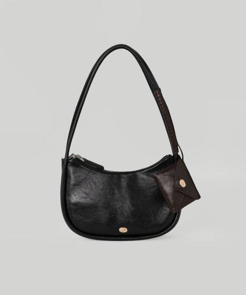 [ORO Package]오로 레이어드 스웰 핸드백_Black