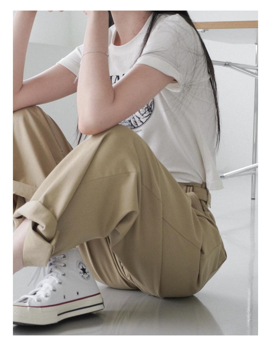 스테이 사이드 플랩 팬츠 [베이지]