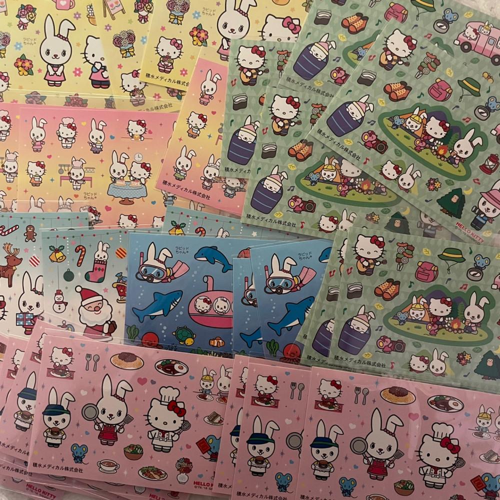 [고전문구] 고전키티 씰스티커 6종