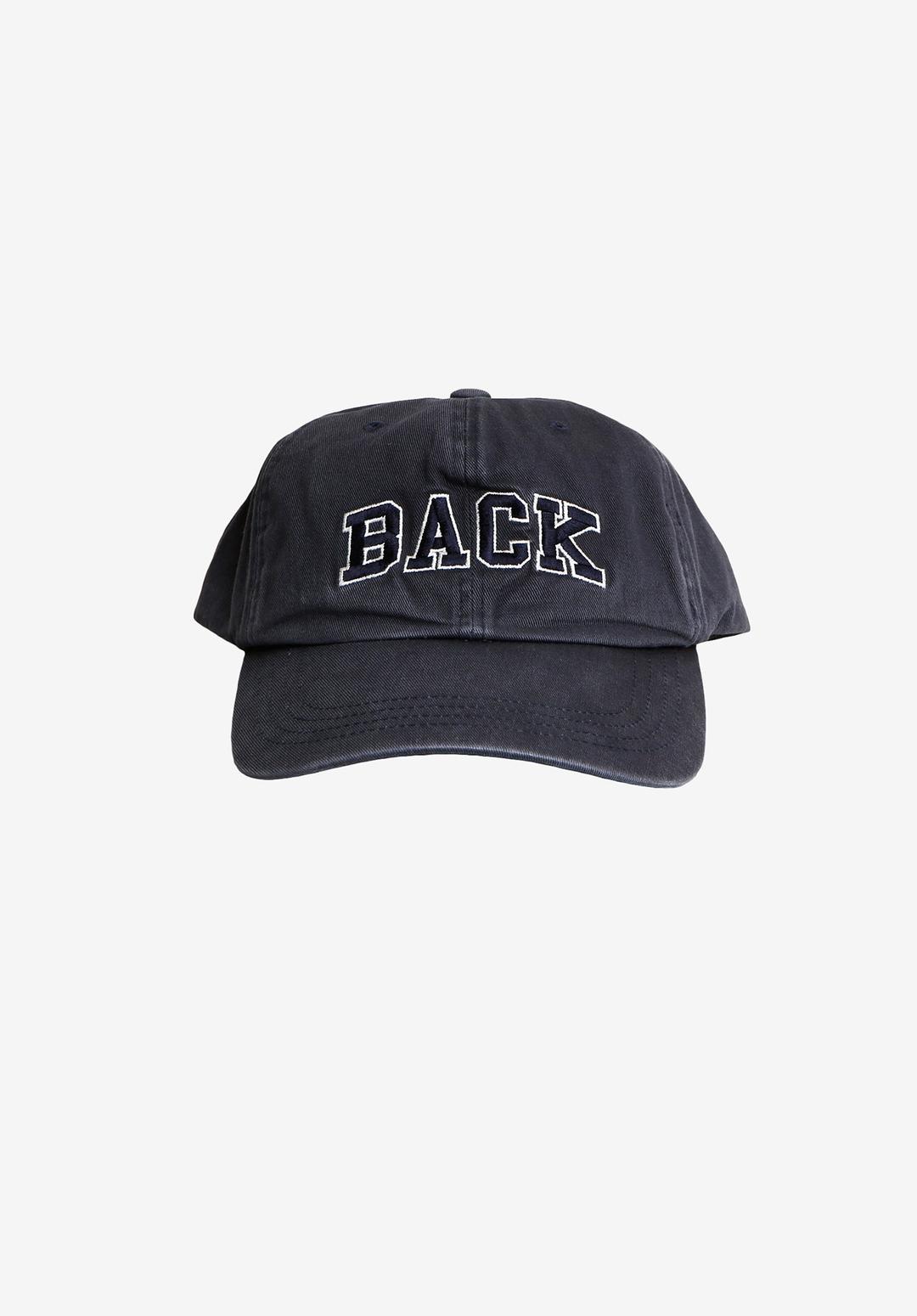 "BACK\" BALL CAP, NAVY