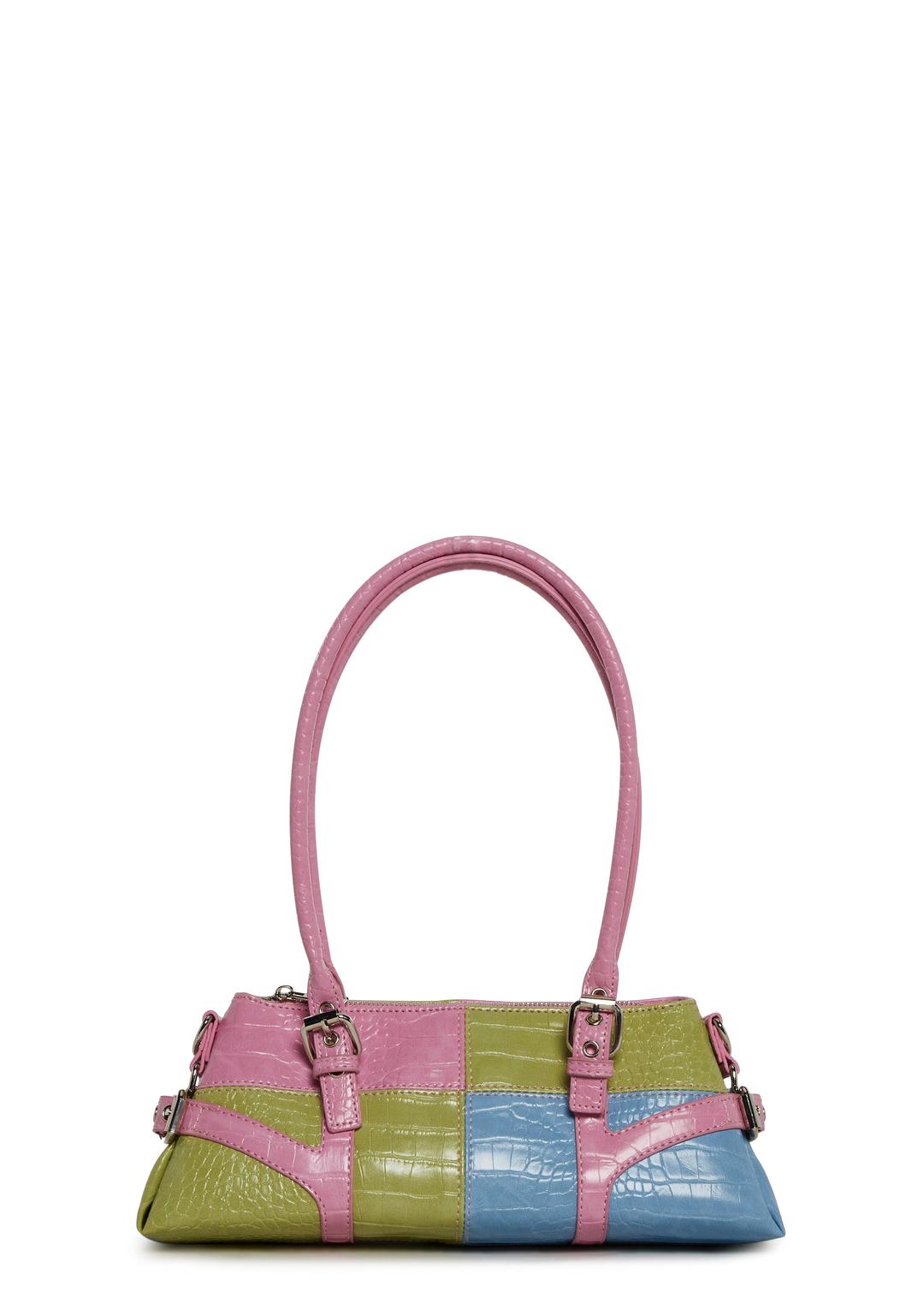 Gossip Date Patchwork Handbag - MULTI / ONE SIZE