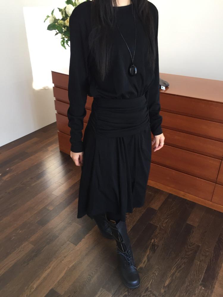 에테블루 [주문폭주 6일 소요 ] easy shirring dress (2 colors)