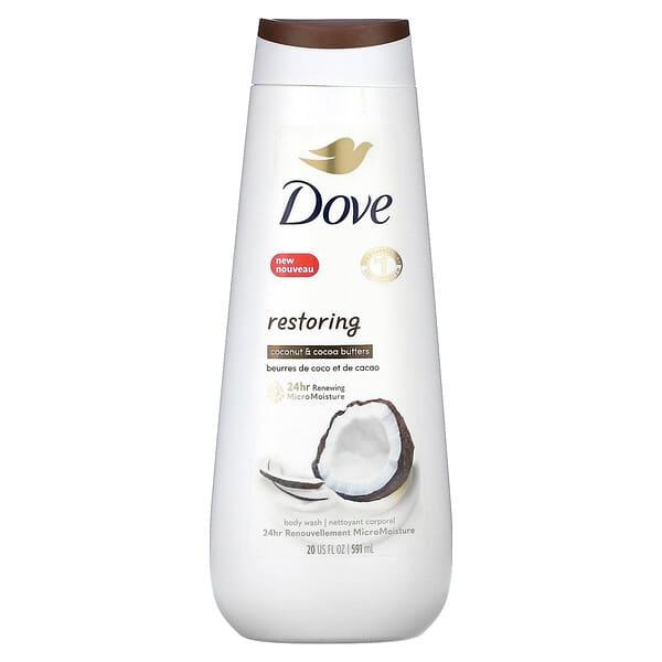 Dove, 리스토어링 바디 워시, 코코넛 & 카카오버터, 650ml(22fl oz)