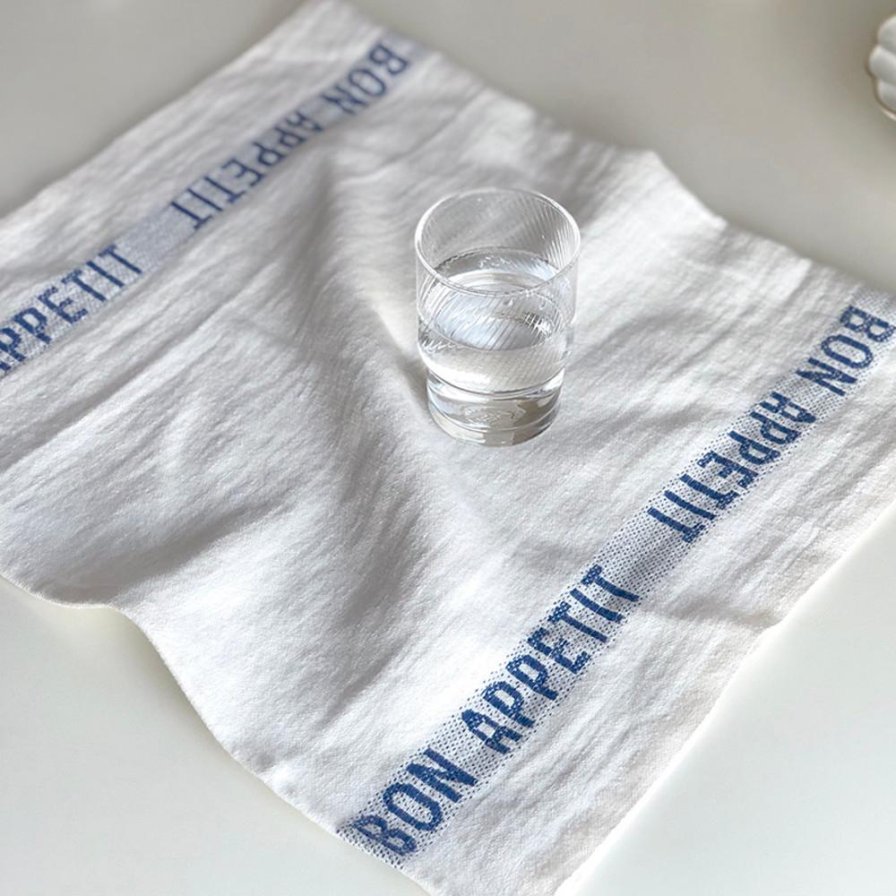 본아페티 프렌치 린넨 티타월 스몰 샤르베에디션 키친크로스