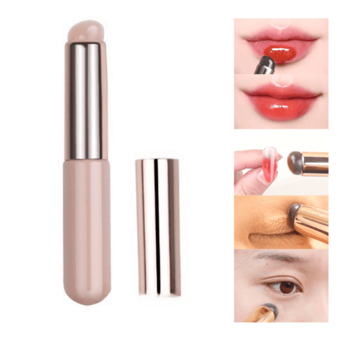 THE압구정언니 실리콘 립 브러쉬 메이크업 휴대용, 누드, 1개입